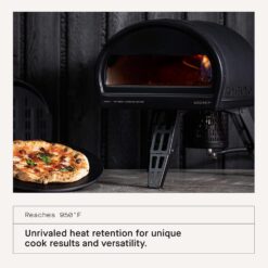 Gozney Roccbox Outdoor Pizza Oven, Black, Portable, Gas & Wood Fired, Restaurant-Grade, Black