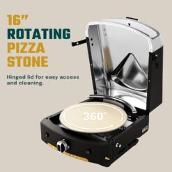 Halo Versa 16 Propane Gas Outdoor Pizza Oven with Rotating Cooking Stone | Portable Appliance for all Outdoor Kitchens