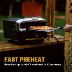 Halo Versa 16 Propane Gas Outdoor Pizza Oven with Rotating Cooking Stone | Portable Appliance for all Outdoor Kitchens
