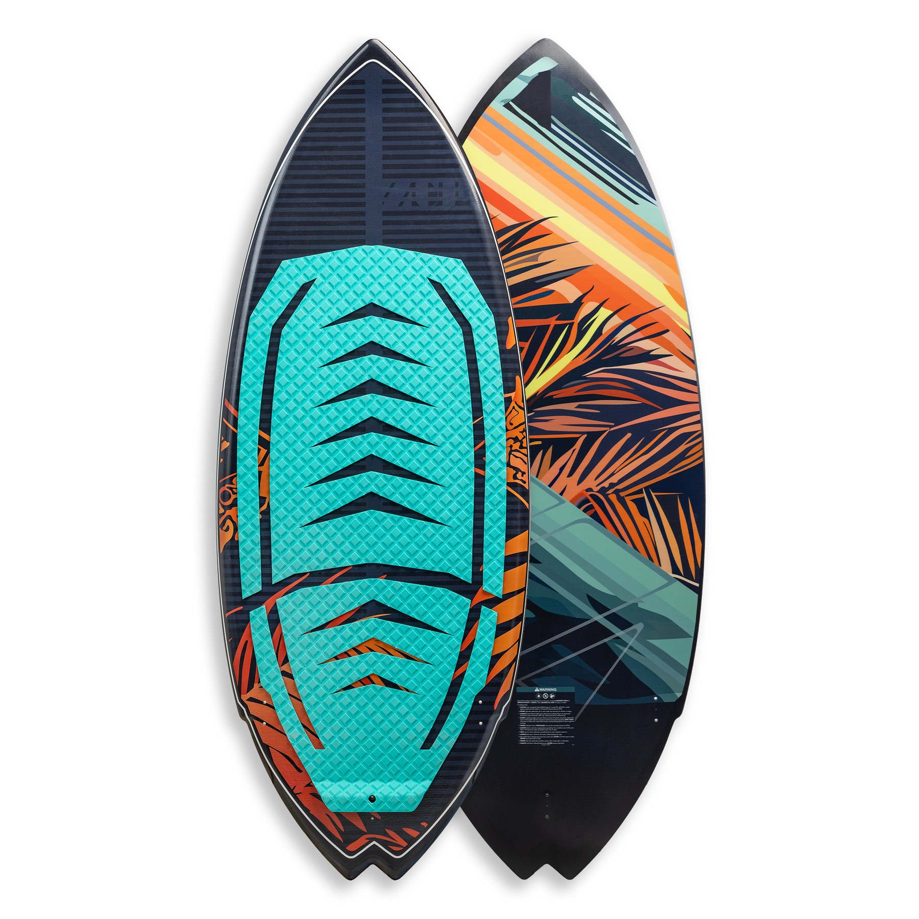 ZUP 4'11" WAKESURF Wakeboard with EVA Foam Grip Pad, Kneeboard, Wakeskate, Water Sports and Surf Board for Beginner and Intermediate Riders, Bali