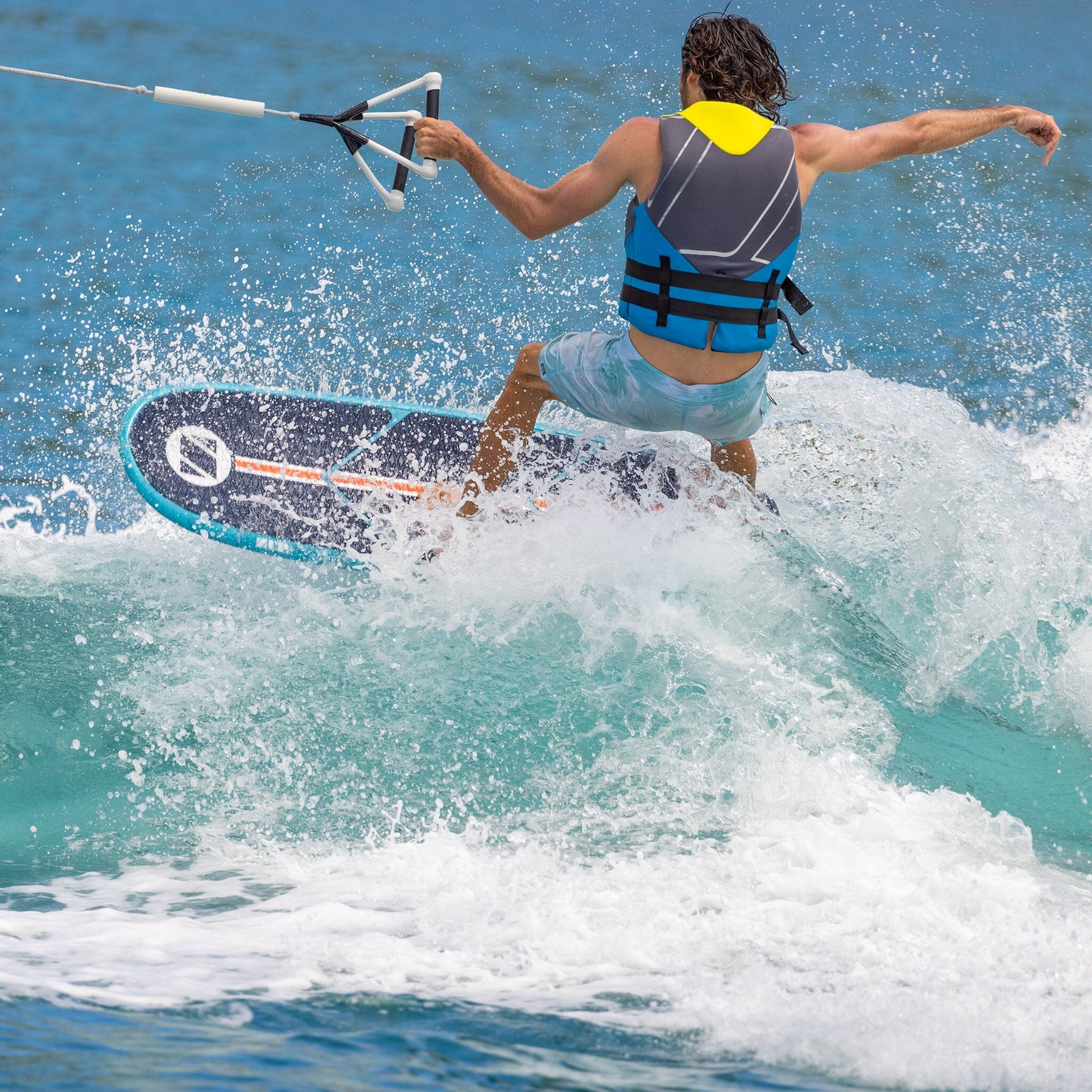 ZUP 5' 4" Glide Wakesurfer Wakeboard with Full EVA Top Deck, Kneeboard, Wakeskate and Water Sports Board for Beginner and Intermediate Riders - Image 3