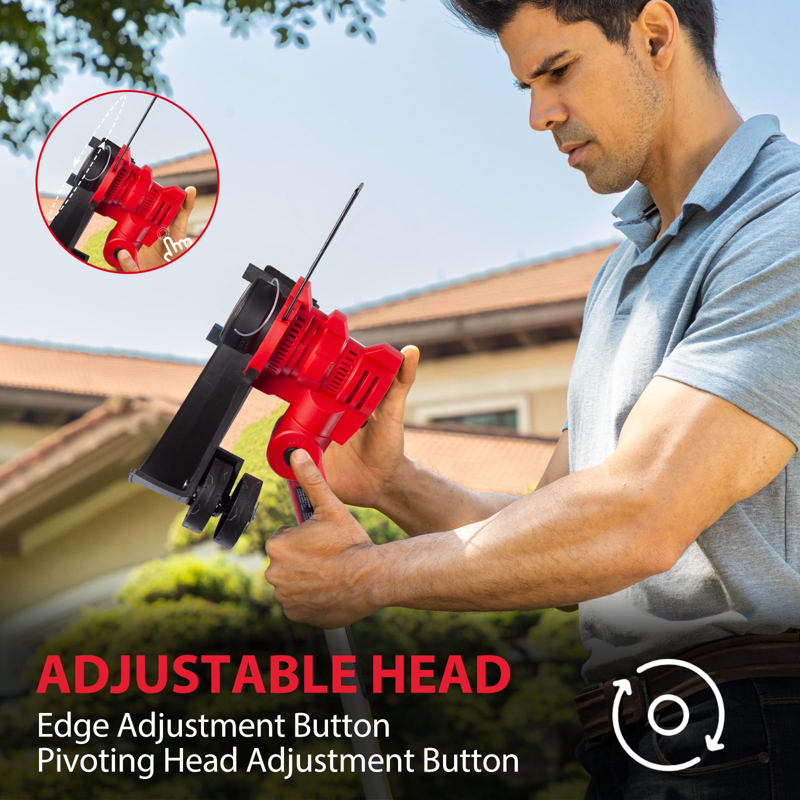 Powersmart 40V String Trimmer & Edger + 40V Leaf Blower Combo Kit with 4.0Ah Battery PS76500C