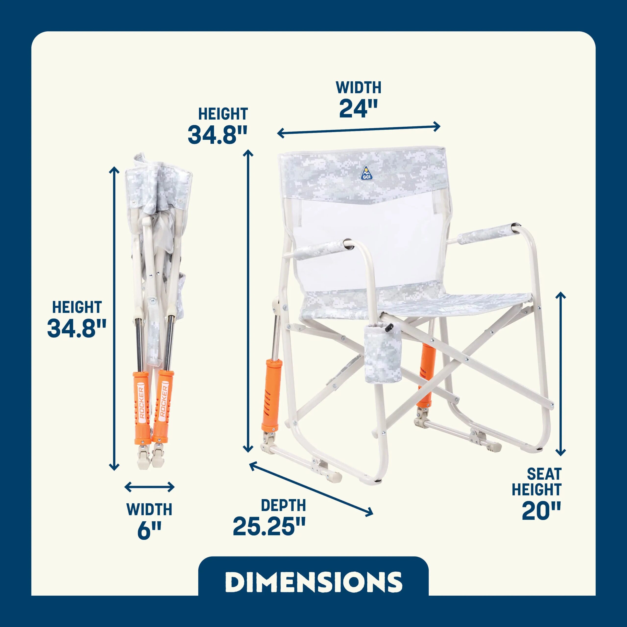GCI Freestyle Rocker Elite, Snow Camo