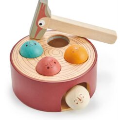 Tender Leaf Toys - Woodpecker Game - Hammering Toy Set for Baby, Educational Toddler Toys Which Develops Fine Motor Skills- 18M+