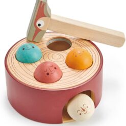 Tender Leaf Toys - Woodpecker Game - Hammering Toy Set for Baby, Educational Toddler Toys Which Develops Fine Motor Skills- 18M+