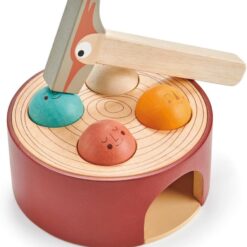 Tender Leaf Toys - Woodpecker Game - Hammering Toy Set for Baby, Educational Toddler Toys Which Develops Fine Motor Skills- 18M+