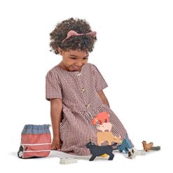 Tender Leaf Toys - Stacking Farmyard Set for Kids - Animal Set for Encouraging Logical Thinking, Inspire Imaginative and Pretend Play