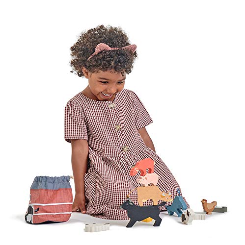 Tender Leaf Toys - Stacking Farmyard Set for Kids - Animal Set for Encouraging Logical Thinking, Inspire Imaginative and Pretend Play