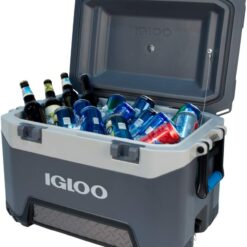 Igloo BMX Hard Coolers 52QT, Carb/Grey/Blue