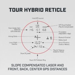 Bushnell Golf Tour Hybrid GPS Laser Rangefinder, Golf Towel Bundle