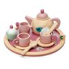Tender Leaf Toys - Birdie Tea Set - Realistic Teapot, Cups and Treats for Pretend Afternoon Tea Party - Age 3+
