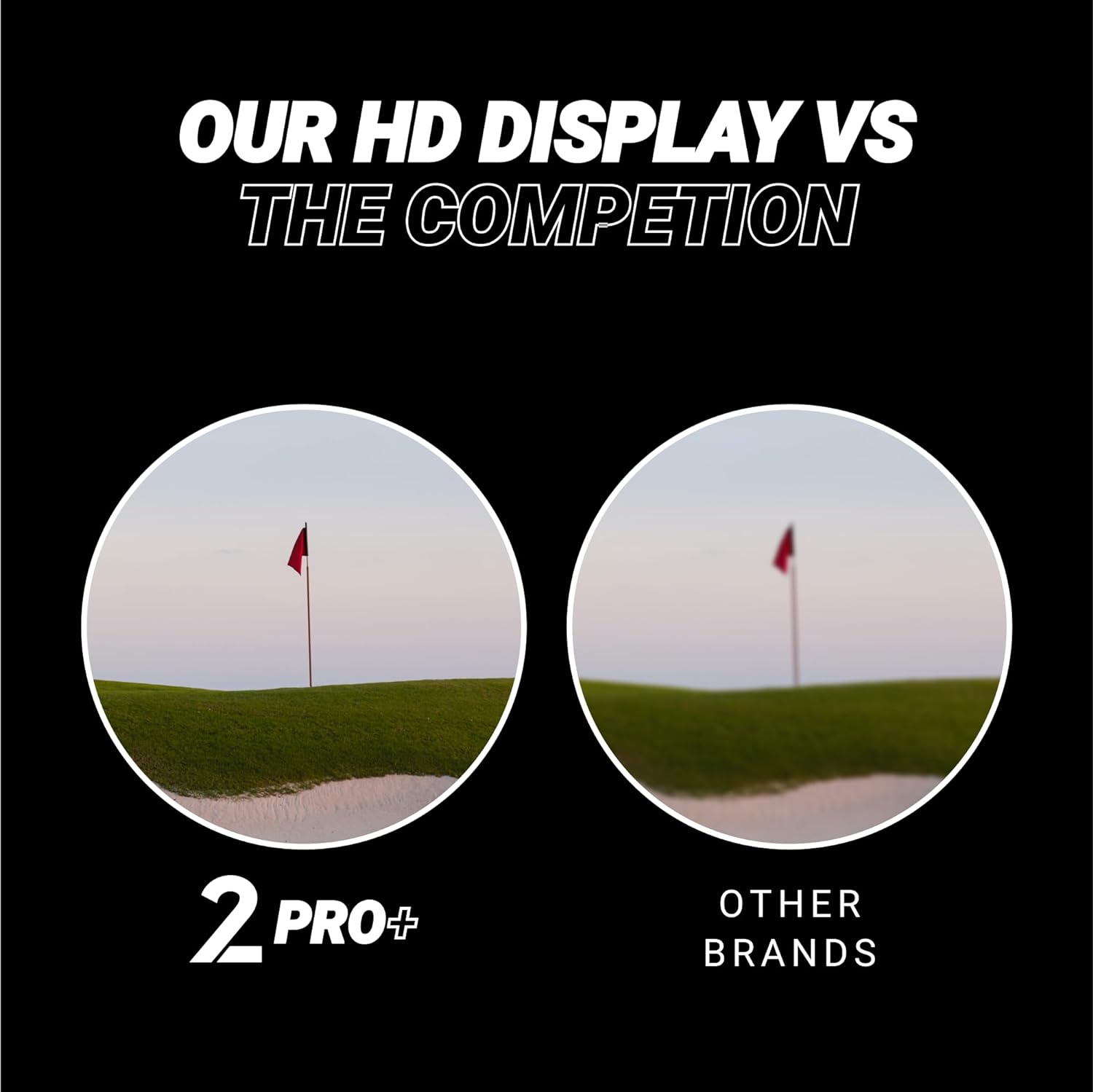 Blue Tees Golf - Series 2 Pro Plus + Laser Rangefinder with Slope Switch, 800 Yards Range