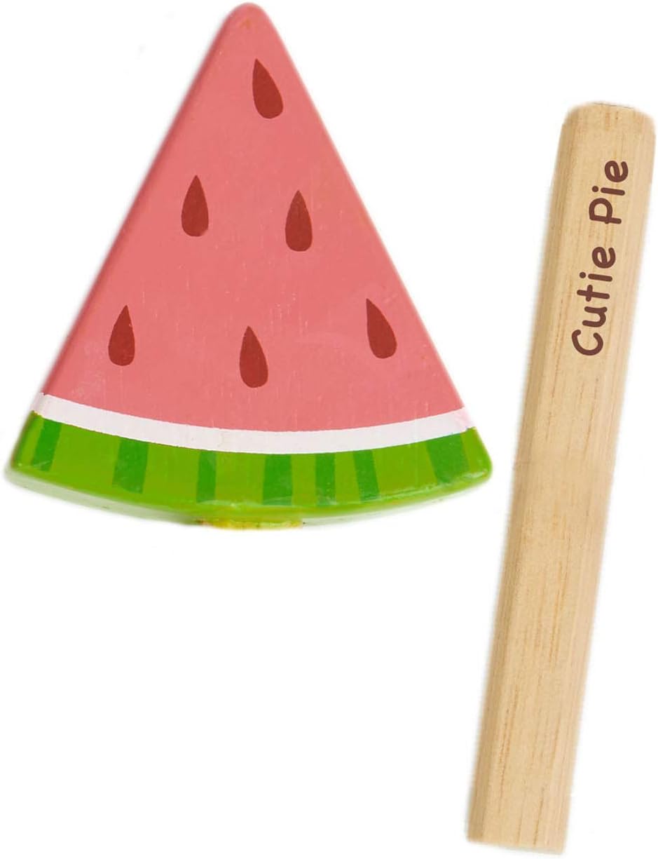 Tender Leaf Toys - Ice Lolly Shop - 13 Pieces Pretend Food Play Toy with 6 Wooden Popsicles Ice Cream Bars - Age 3+