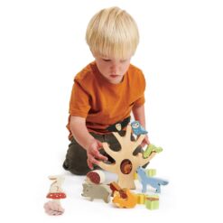 Tender Leaf Toys - Stacking Forest - Wooden Animal Balancing Game for Children and Toddlers 18 Months+