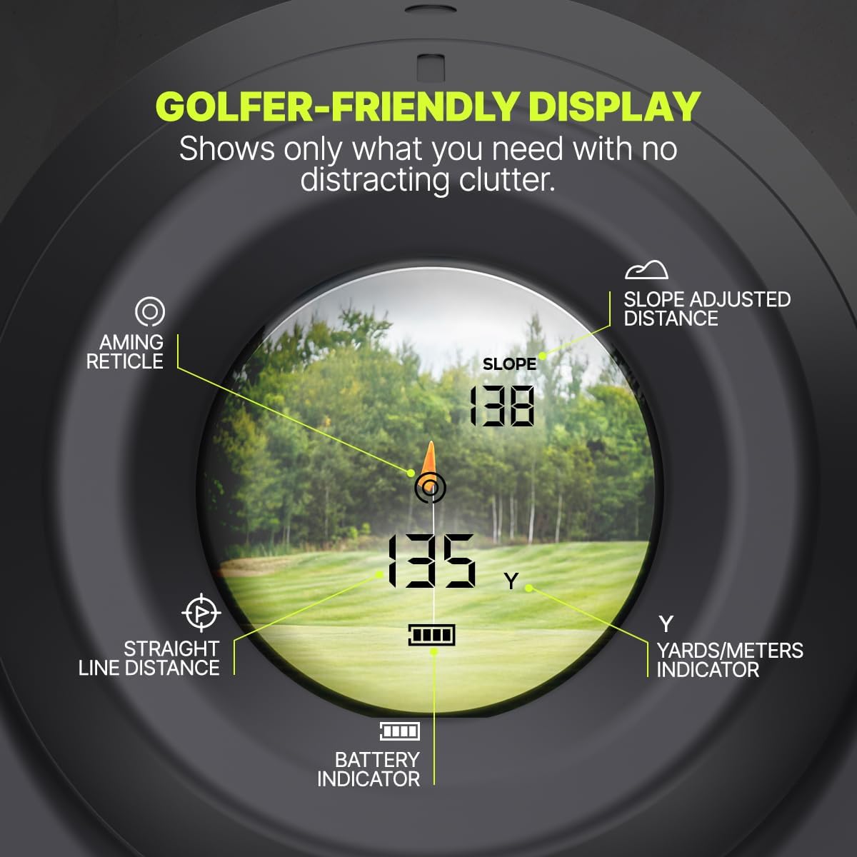Precision Pro Titan Elite Golf Range Finder with GPS. Golf Range Finder with Built in GPS