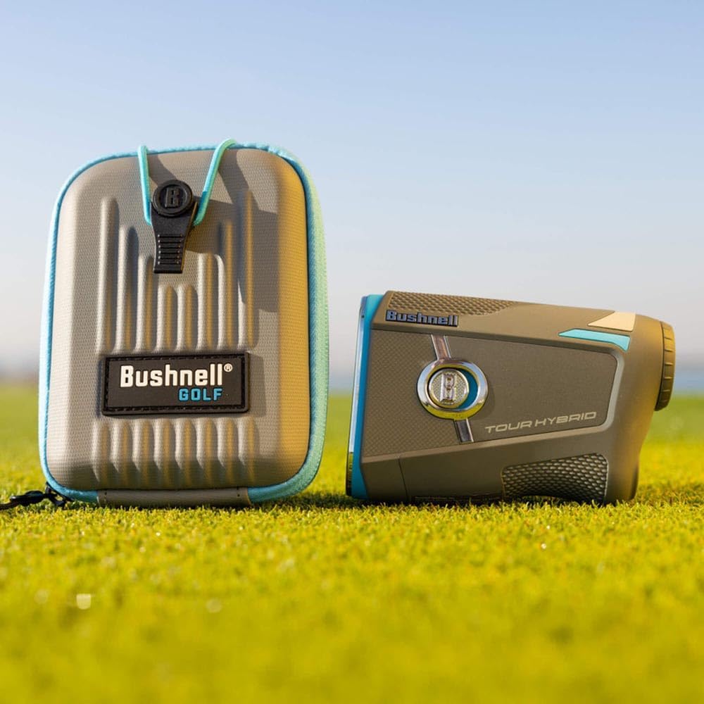 Bushnell Golf Tour Hybrid GPS Laser Rangefinder, Golf Towel Bundle