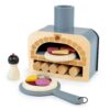 Tender Leaf Toys - Make Me a Pizza! - Pizza Toy Oven, 18 Piece Wooden Play Food Set - Develops Social - Age 3+