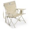 GCI Outdoor Kickback Rocker Chair, Leaf Print Soft Neutral