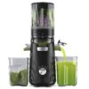 ACOQOOS Juicer Machines, 5.3" Wide Chute for Whole Fruit and Vegetable,1.8L Auto-Feed Time-Saver, Black