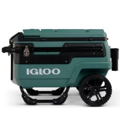 Igloo Trailmate Journey 70Qt Wheeled Cooler, Insulated Hard Shell Ice Chest, Spruce