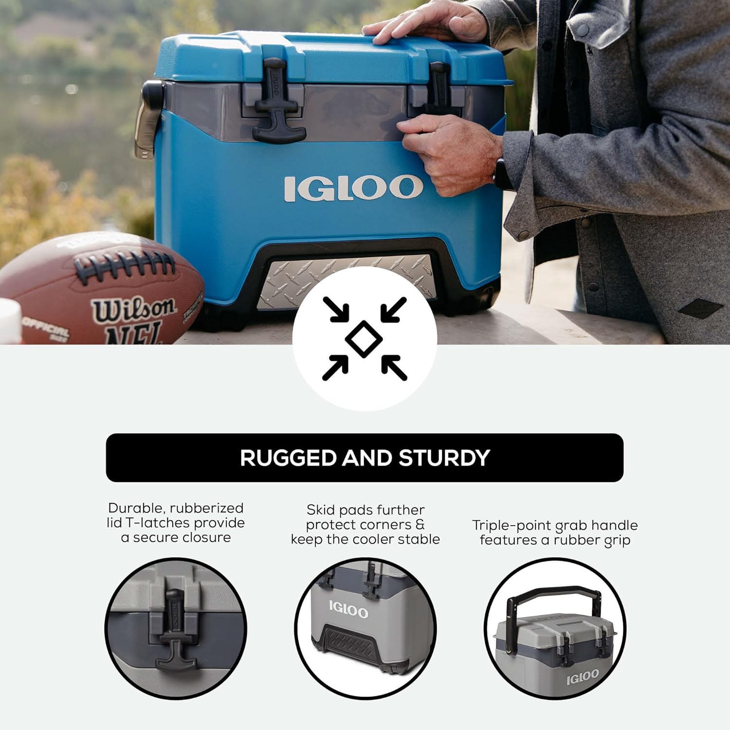 Igloo BMX Hard Coolers 25 QT, Gray