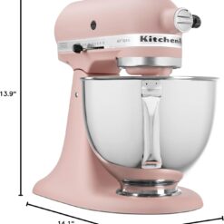 KitchenAid Artisan Series 5 Quart Tilt-Head Stand Mixer, Feather Pink