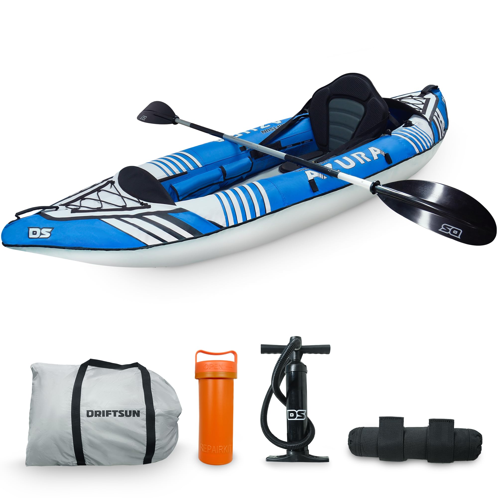 Driftsun Rover Inflatable Kayak - Inflatable White Water Kayak - Inflatable 1 and 2 Person Kayaks for Adults