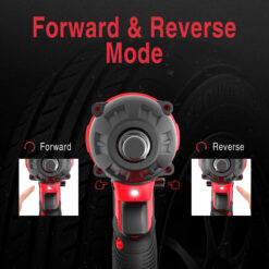 Powersmart 20V Brushless Cordless Impact Wrench w/ Battery, Charger and Power Bits/Nut Drivers/Sockets Set PS76142B