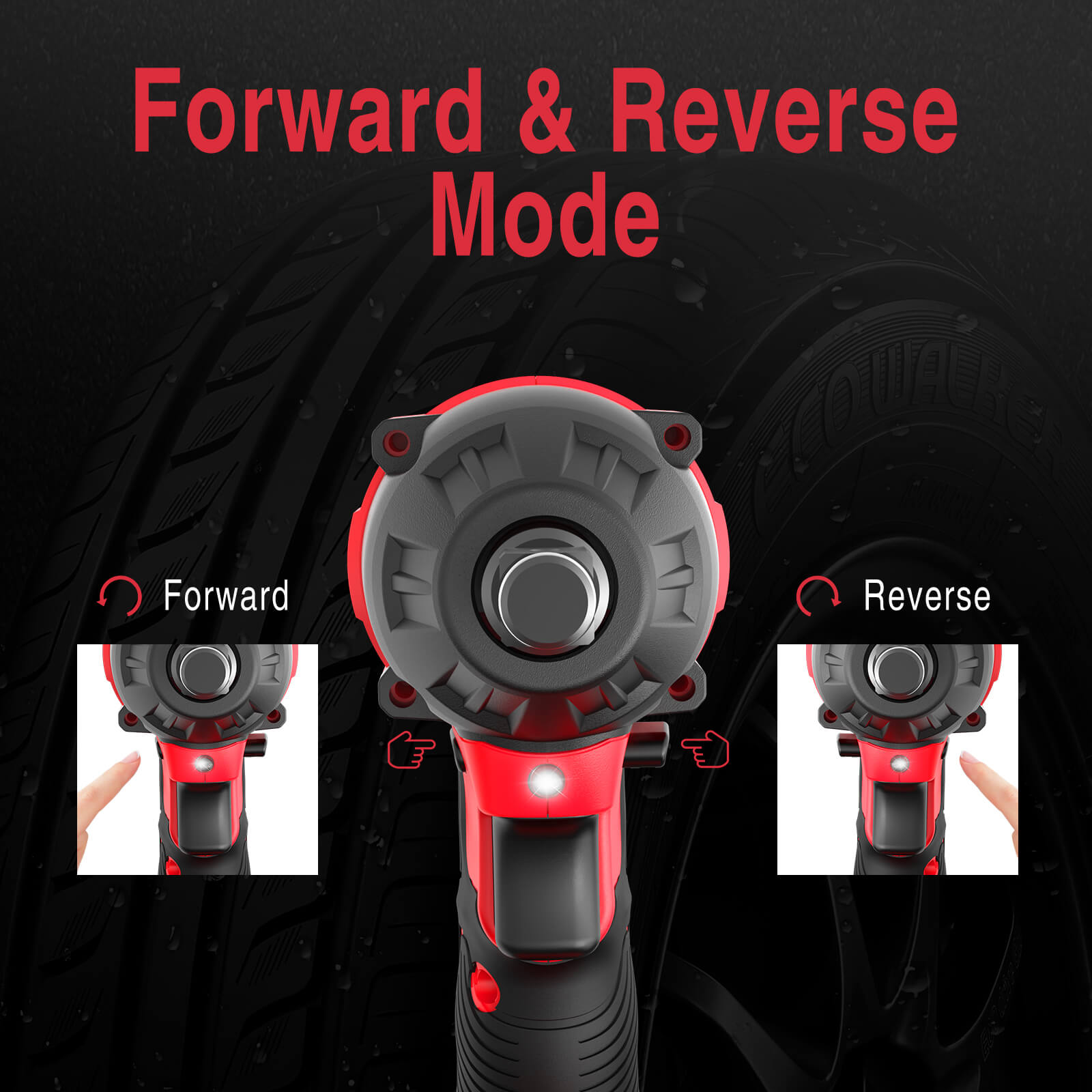 Powersmart 20V Brushless Cordless Impact Wrench w/ Battery, Charger and Power Bits/Nut Drivers/Sockets Set PS76142B