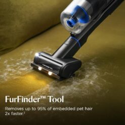 BISSELL Powerclean Furguard Self-Standing Cordless Vacuum w/Self-Cleaning Brush Roll, LED FurFinder Headlights, and Upholstery Tool