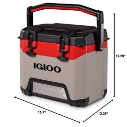 Igloo BMX Hard Coolers 25QT, Sandstone/Red