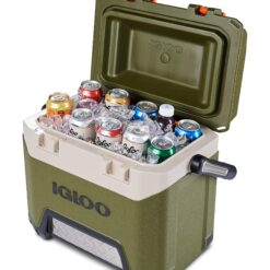 Igloo BMX Hard Coolers 25QT, Green and Orange