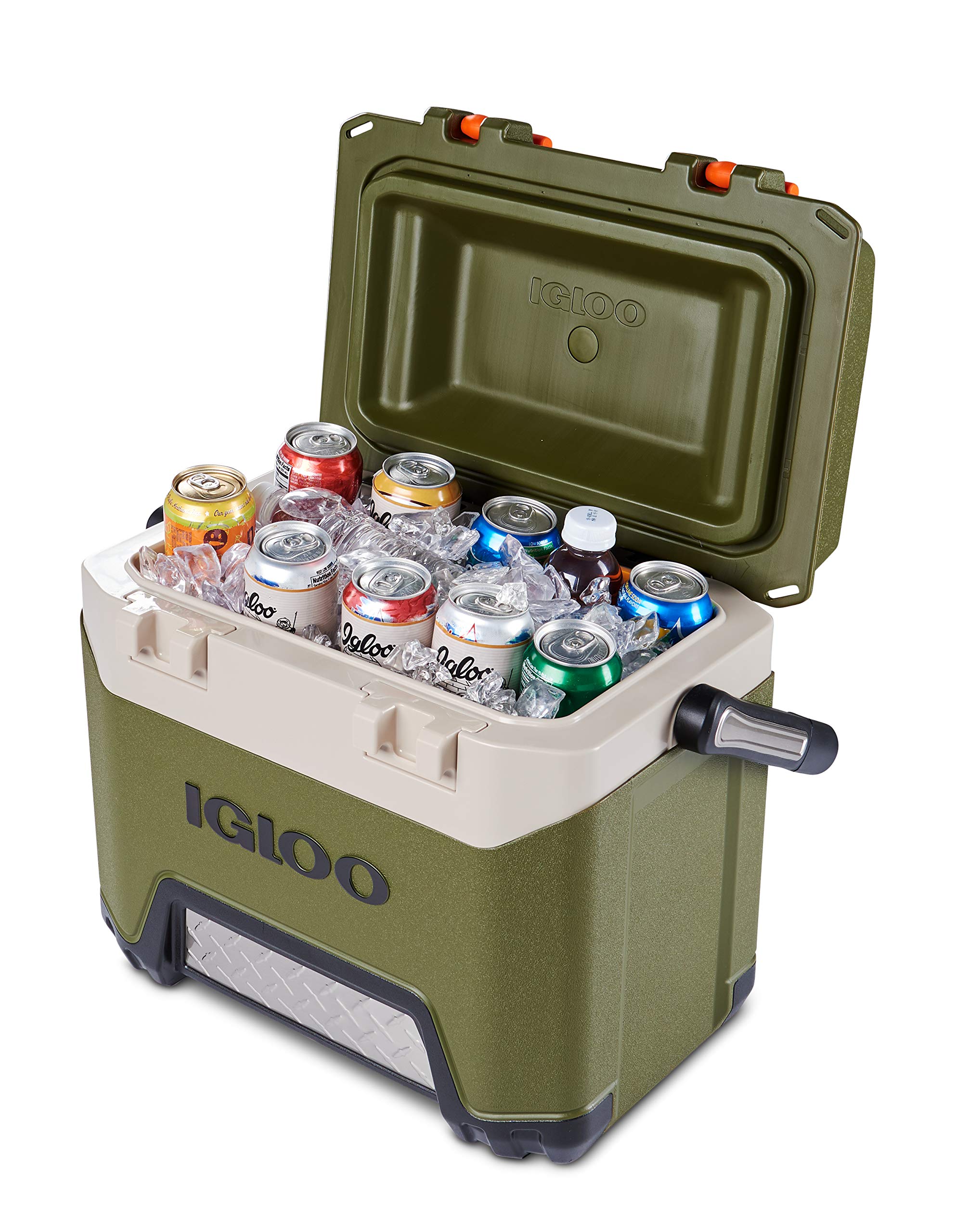 Igloo BMX Hard Coolers 25QT, Green and Orange