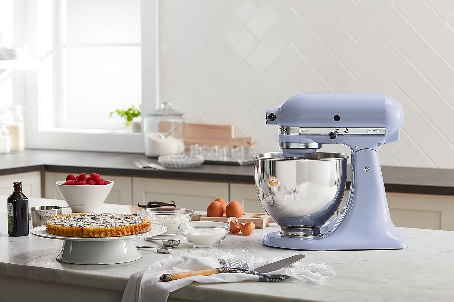KitchenAid Artisan Series 5 Quart Tilt-Head Stand Mixer, Lavender Cream