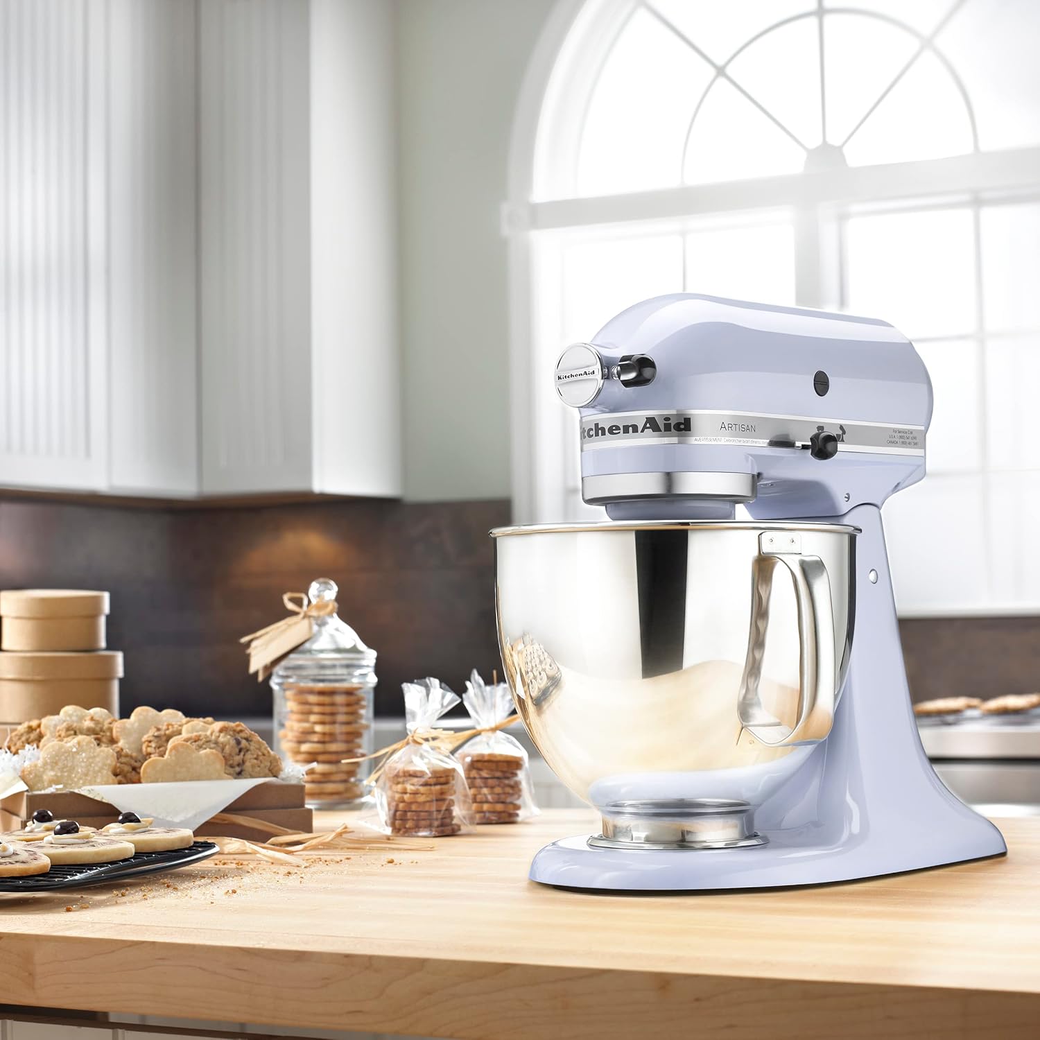 KitchenAid Artisan Series 5 Quart Tilt-Head Stand Mixer, Lavender Cream