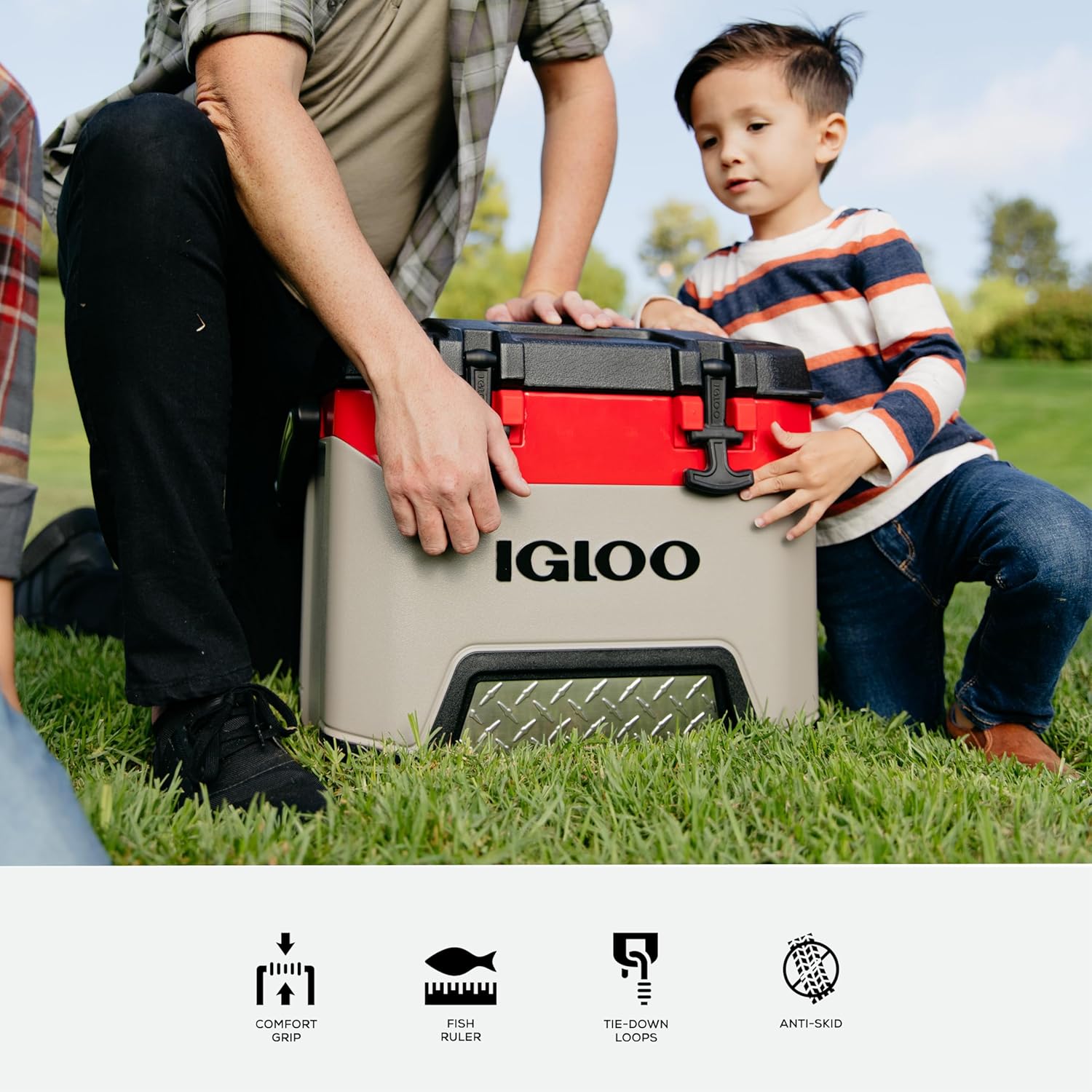 Igloo BMX Hard Coolers 25QT, Sandstone/Red