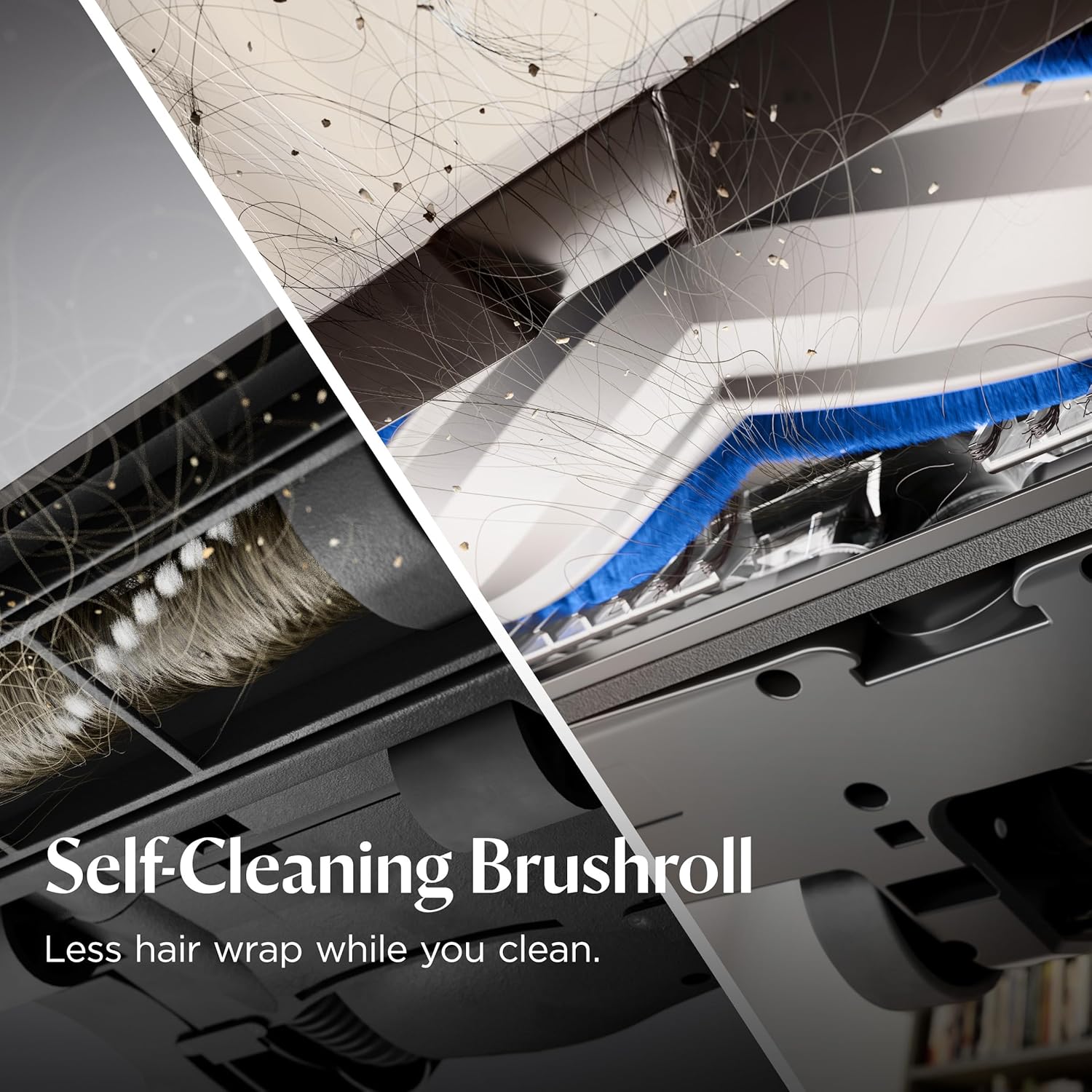 BISSELL Powerclean Furguard Self-Standing Cordless Vacuum w/Self-Cleaning Brush Roll, LED FurFinder Headlights, and Upholstery Tool