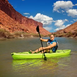 Lifetime Tioga 120 Angler Kayak with Paddle, Lime Green