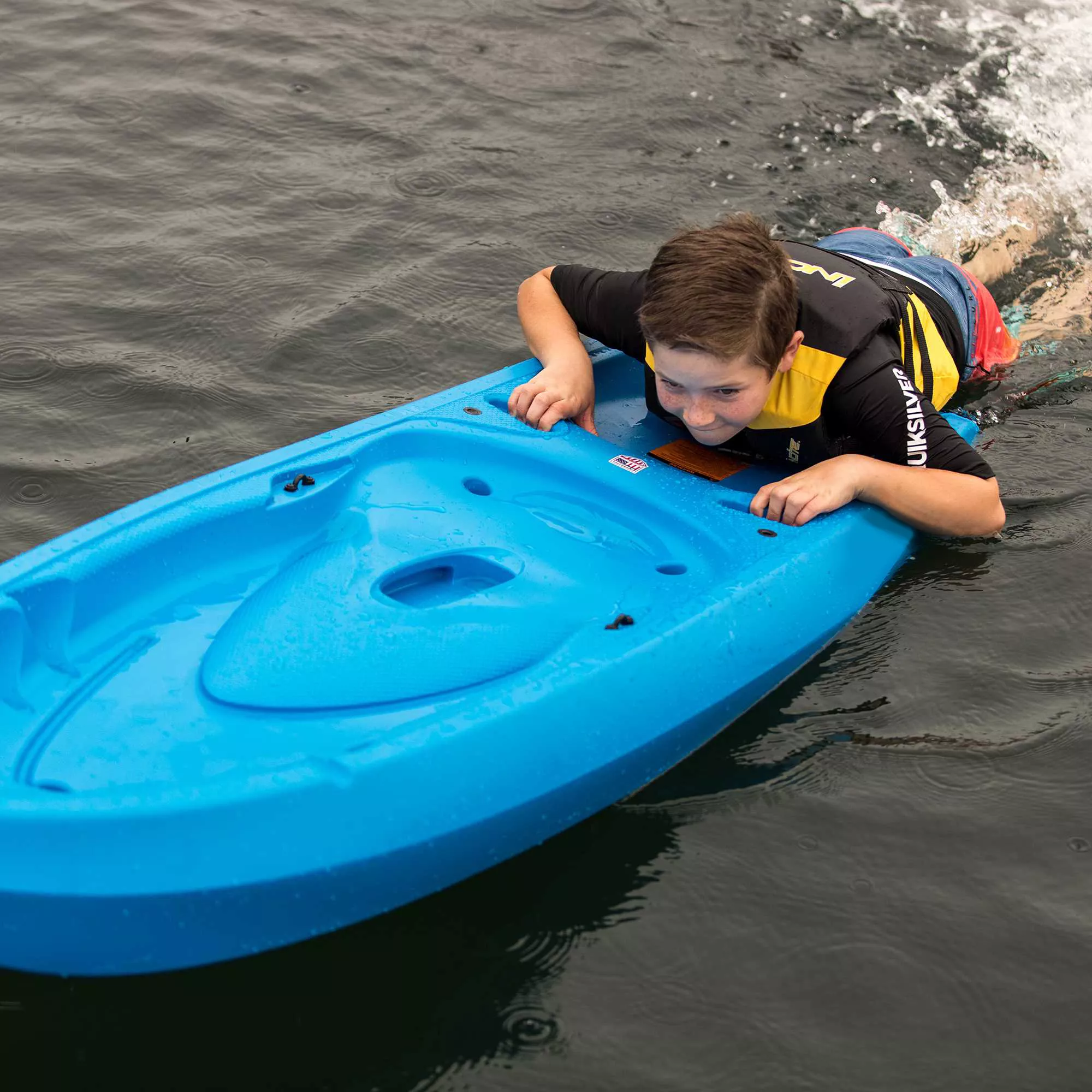 Lifetime Youth Recruit Kayak and Paddle Package, Blue
