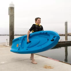 Lifetime Youth Recruit Kayak and Paddle Package, Blue