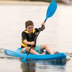 Lifetime Youth Recruit Kayak and Paddle Package, Blue