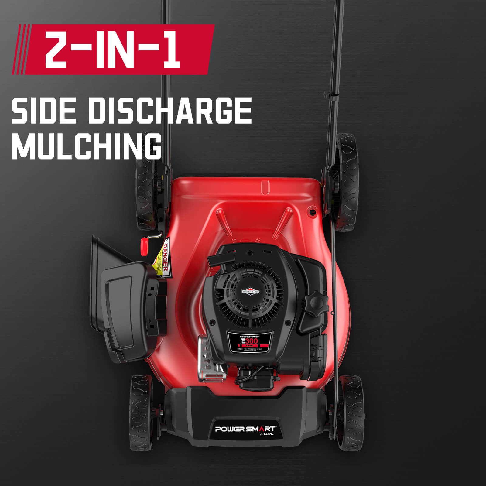 Powersmart 21" 125cc Gas Push 2-1 Lawn Mower w/ Briggs & Stratton 300E Engine B8721C