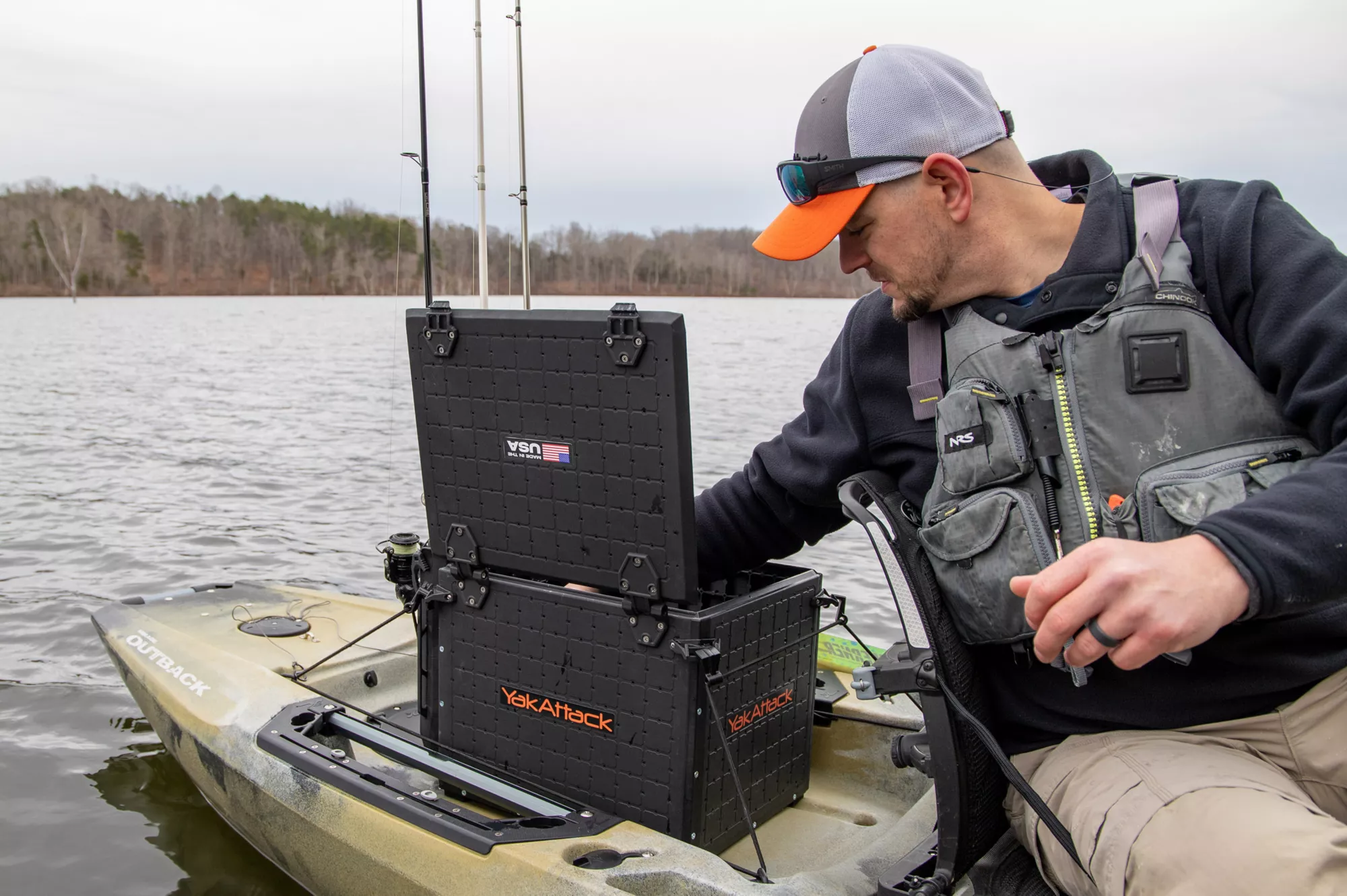 YakAttack BlackPak Pro Kayak Fishing Crate - 13" x 16"