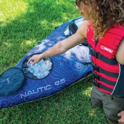 Connelly Nautic 9.5 Solo Rider Inflatable Kayak, Blue/White