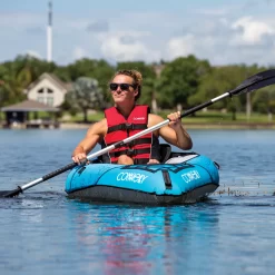 Connelly Nautic 9.5 Solo Rider Inflatable Kayak, Blue/White