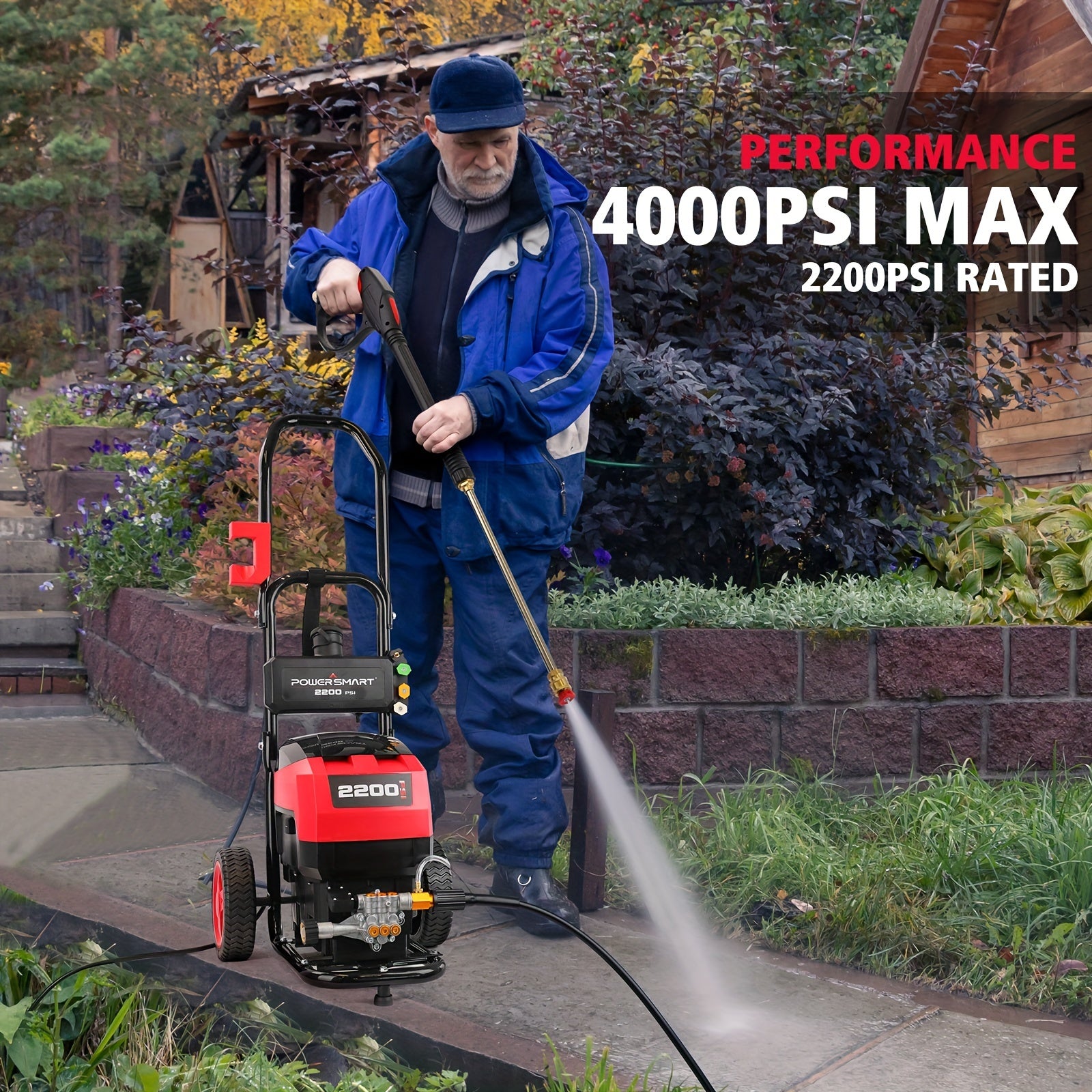 Powersmart 2200PSI 1.2GPM Electric Pressure Washer DB1001