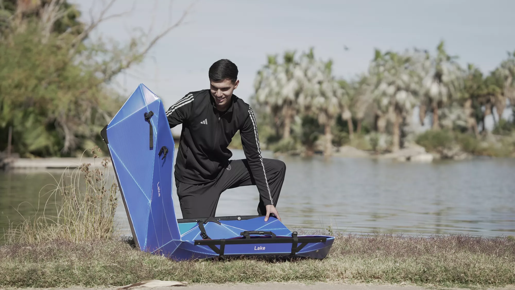 Oru Lake Folding Kayak, Blue