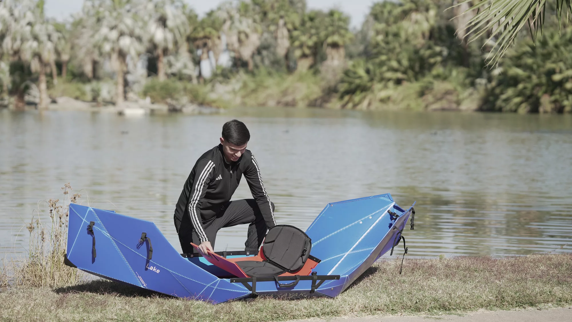 Oru Lake Folding Kayak, Blue