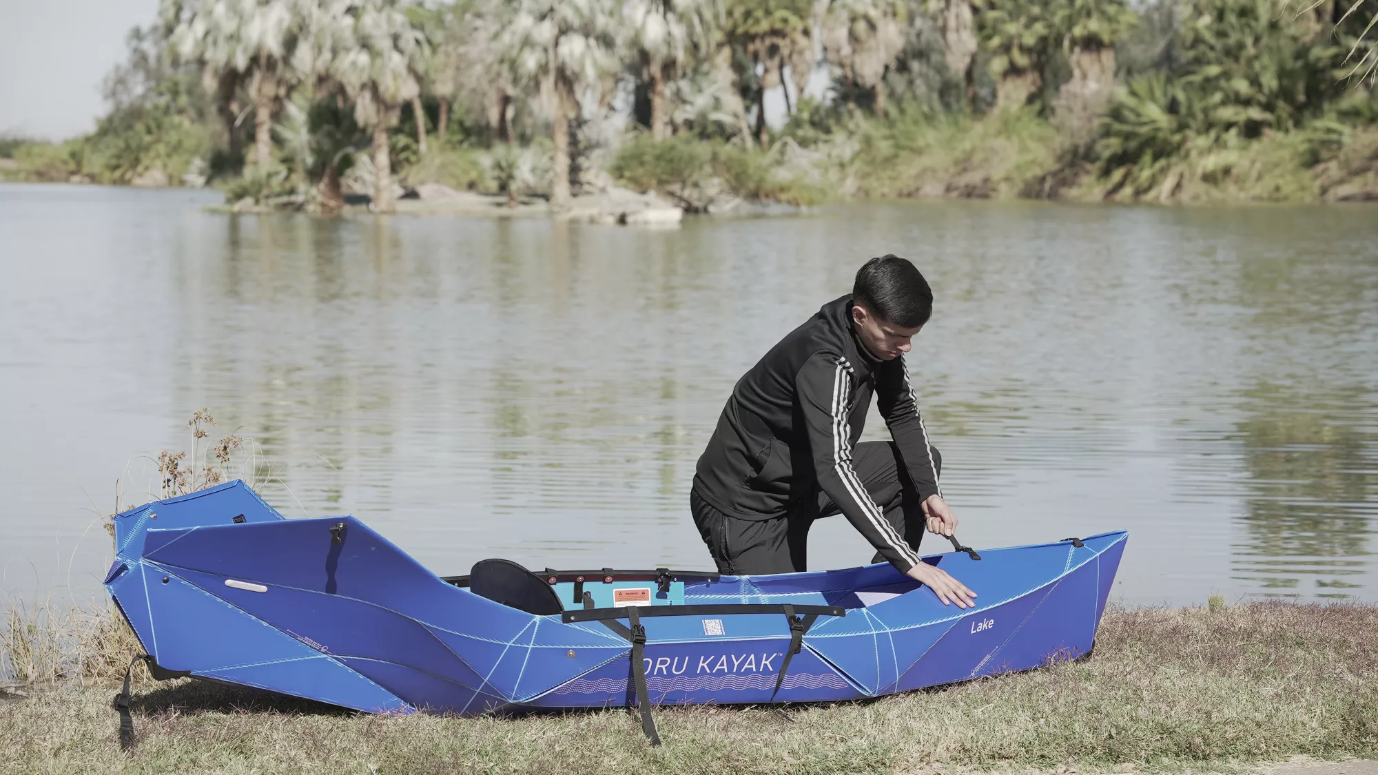Oru Lake Folding Kayak, Blue