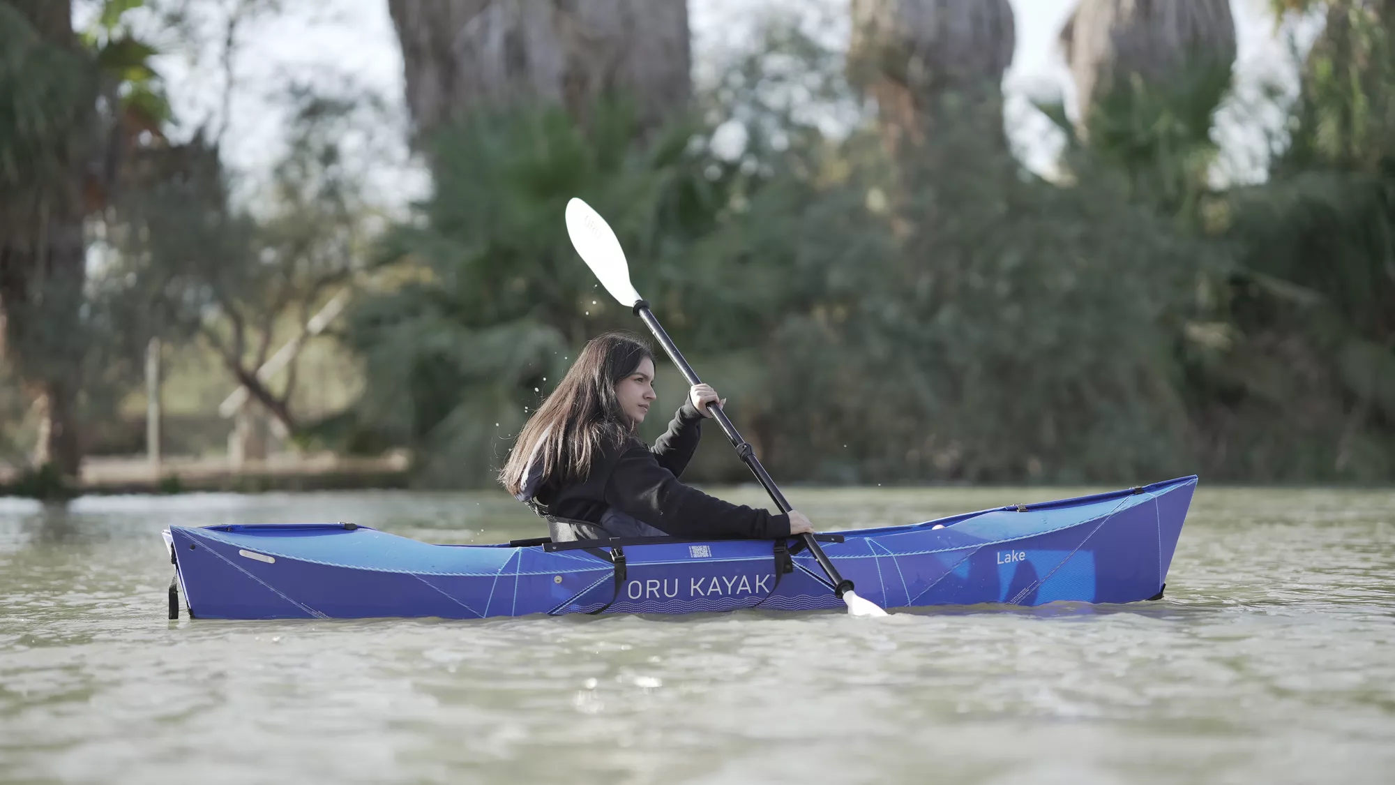 Oru Lake Folding Kayak, Blue